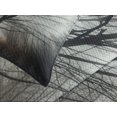 thumbnail image 4 of Ambesonne Nature Quilted Bedspread Set 3 Pcs, Autumn Tree in Fog Dark, King Size, Grey, 4 of 5