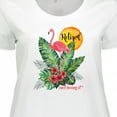 thumbnail image 4 of Inktastic Tropical Retirement Watercolor Women's Plus Size T-Shirt, 4 of 5