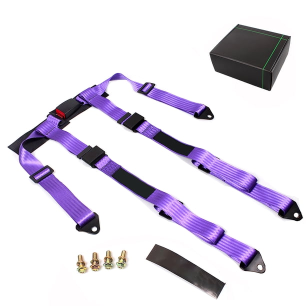 Hebilla De Arnés De Seguridad De Carreras De 4 Puntos Con Correa De 2 Pulgadas Material De Poliéster Duradero Cinturón De Seguridad De Kart De Coche De Carreras Ajustable De Liberación Rápida Yuarrent VI009162-05