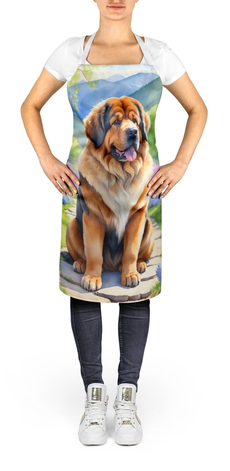 Tibetan Mastiff Spring Path Apron 27 in x 30 in