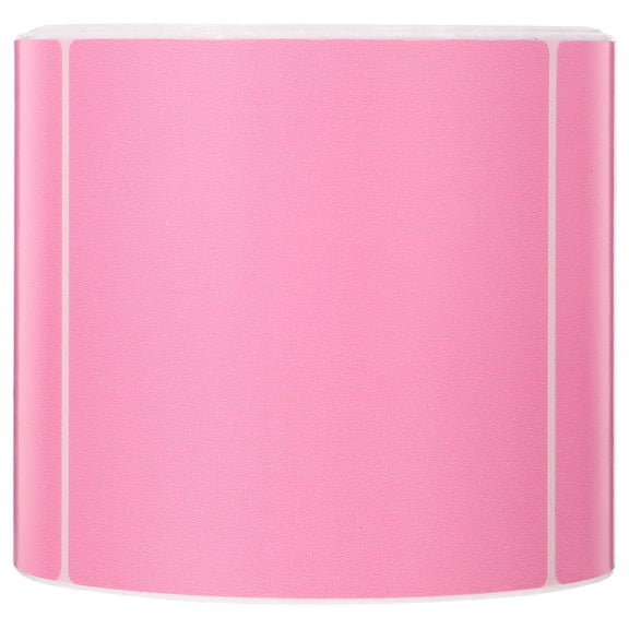 SOPOTUTU 500 Sheets per Roll Pink Thermal Labels for Shipping Address Labeling Waterproof Paper