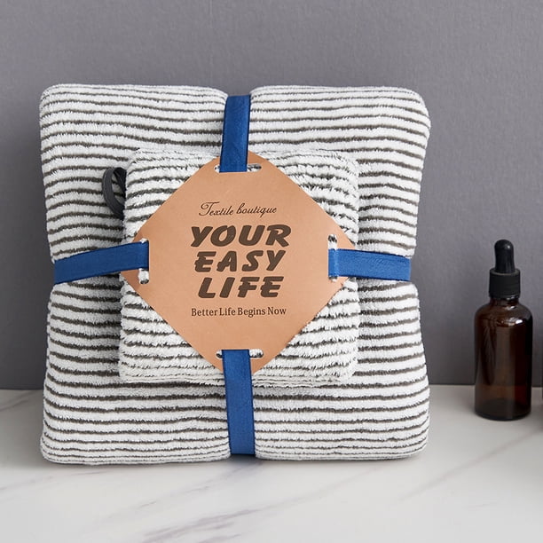 Juego de toallas de baño y faciales de microfibra Coral Velvet con diseño de piña | Toallas suaves y absorbentes para mujer | Set grande de regalo de 2 piezas para el hogar y viajes