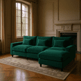 thumbnail image 2 of Gewnee Modular Sectional Sofa with Movable Storage Ottoman, L Shaped Cloud Couch for Living Room, 2 of 18