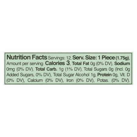 Refresh Gum - Gum Garden Mint Sugar Free Chewing Gum 12 PC - Pack of 12