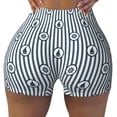 thumbnail image 2 of Cauagu Nautical1 for Womens Workout Impact Shorts,Booty Biker Shorts High Waisted Elastic Athletic Shorts for Yoga Gym Running Sports-Medium, 2 of 8