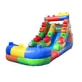 thumbnail image 3 of Pogo Crossover Inflatable Water Slide, No Blower, Building Block 12 Foot Kids Waterslide, 3 of 8