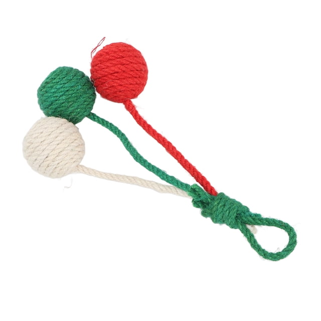 Pelota de sisal para gatos BuyWeek colgante colorida