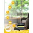 thumbnail image 3 of BIMZUC Broom and Dustpan Set for Home, Extendable to 51'' Long Handle Broom Dust Pan Comb, 3 of 5