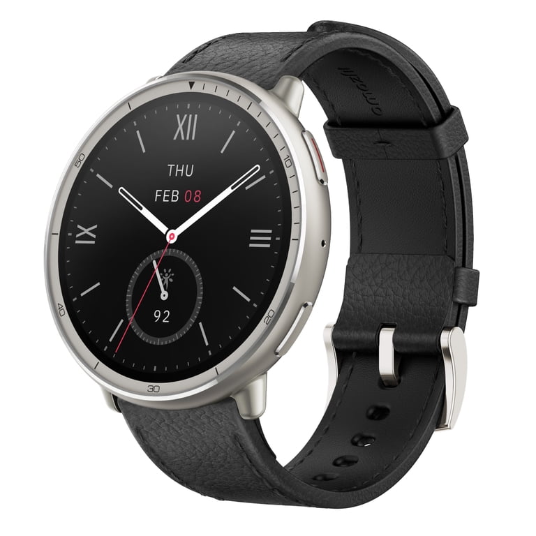 Amazfit Active 2 Smart Watch 44mm Black Leather photo 1