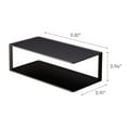 thumbnail image 2 of Yamazaki Home Dish Storage Rack with Two Tiers, for Kitchen Countertop Dinnerware Dinner Plate Cabinet Organizer, Long Metal Holder | Steel, One Size, Black, 2 of 8