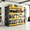 Black&Yellow, variant on JHYKFG 36" W 5-Tier Garage Storage Shelves, Heavy Duty Garage Shelving with Adjustable Shelves, Metal Shelving Unit for Garage, Warehouse, Pantry, Black, 35.4" W x 15.7" D x 72" H