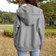 thumbnail image 5 of Sudadera con capucha para mujer Sunnimix Gris L, 5 of 8