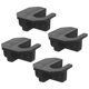 thumbnail image 1 of Luxshiny 4Ud Fundas Para Patas De Con Soporte Ergonómico Para Camping Y Exterior En Negro, 1 of 8