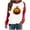 Red#4, variant on Tnhcen Women's Halloween Oversized Crewneck Sweatshirt - Plus Size Long Sleeve Spooky Print Fall Essentials Casual Home/Outdoor S-3XL