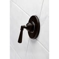 thumbnail image 2 of Kingston Brass KS3035HL  Single-Handle Three-Way Diverter Valve with Round Trim Kit, Oil Rubbed Bronze, 2 of 9