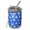 Baseballs and Faces Blue Pattern, variant on Baseballs and Bats White Pattern Coffee Tumbler, Vacuum Insulated Insulated Coffee Mug Double Wall Vacuum Insulation Gifts Ideas for Birthday Holiday Party