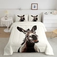 thumbnail image 2 of Erosebridal Cartoon Smiling Donkey Print Full Size Comforter Sets, Farm Animal Bedding Sets for Kids Boys and Girls, Reversible 3 Pieces, 1 Comforter and 2 Pillowcases, 2 of 6