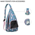 thumbnail image 2 of 4-Pockets Cross Body Bags for Woman Men,Cute Sea Life Sling Bag Chest Bag with Adjustable Strap Women's Crossbody Bags for Outdoors Hiking Traveling, 2 of 4