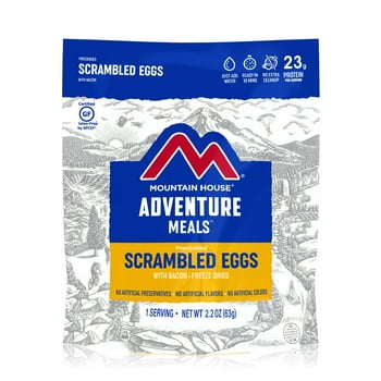 ain House Scrambled Eggs with Bacon, Gluten-Free, Freeze-Dried Food, 1 Serving