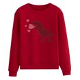 thumbnail image 1 of Gibobby Sudadera sin capucha y ocio Blusa de manga larga con cuello redondo y estampado del día de San Valentín para mujer (estilo 01)(Rojo, XXL), 1 of 4