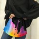 thumbnail image 5 of Gibobby mini faldas de mujer sexy falsa Ajustable con banda elástica que combina con todo Extensiones de barrido Cintura Mini extensor Camisa de mujer Capa inferior Falda infe(Negro, XL), 5 of 5