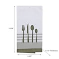 thumbnail image 2 of Ustensile Front Centred Tea Toil Olive Green - Ensemble De 6, 2 of 3