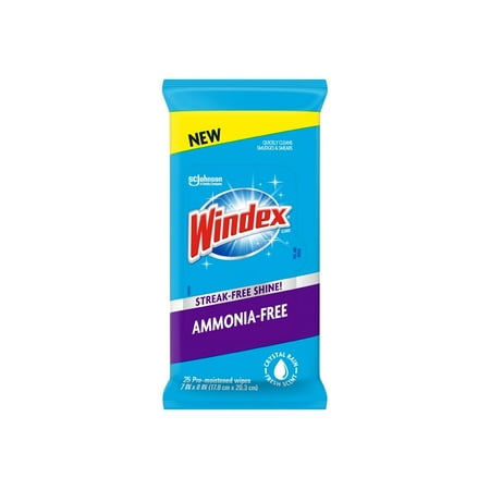 Windex - Cleaning wipes - disposable - 25 sheets