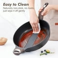 thumbnail image 5 of Nonstick Frying Pan Skillet with Lid, 12 Inch Large Deep Frying Pan, 5 Qt Non Stick Saute Pan with Cover, Induction Pan, Healthy, 5 of 6