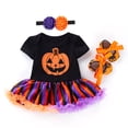 thumbnail image 1 of MIASHUI Halloween Kids Set Cartoon Pumpkin Dress for Girls Includes Dress Shoes and Accessories for Parties D,12-24 Months, 1 of 4