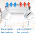 thumbnail image 3 of Deflector de ventilación Wea&Hea ajustable de 9 a 15 pulgadas, transparente, paquete de 2, 3 of 6