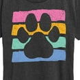 thumbnail image 3 of Instant Message - Negative Space Paw Print - Women's Short Sleeve Graphic T-Shirt, 3 of 6