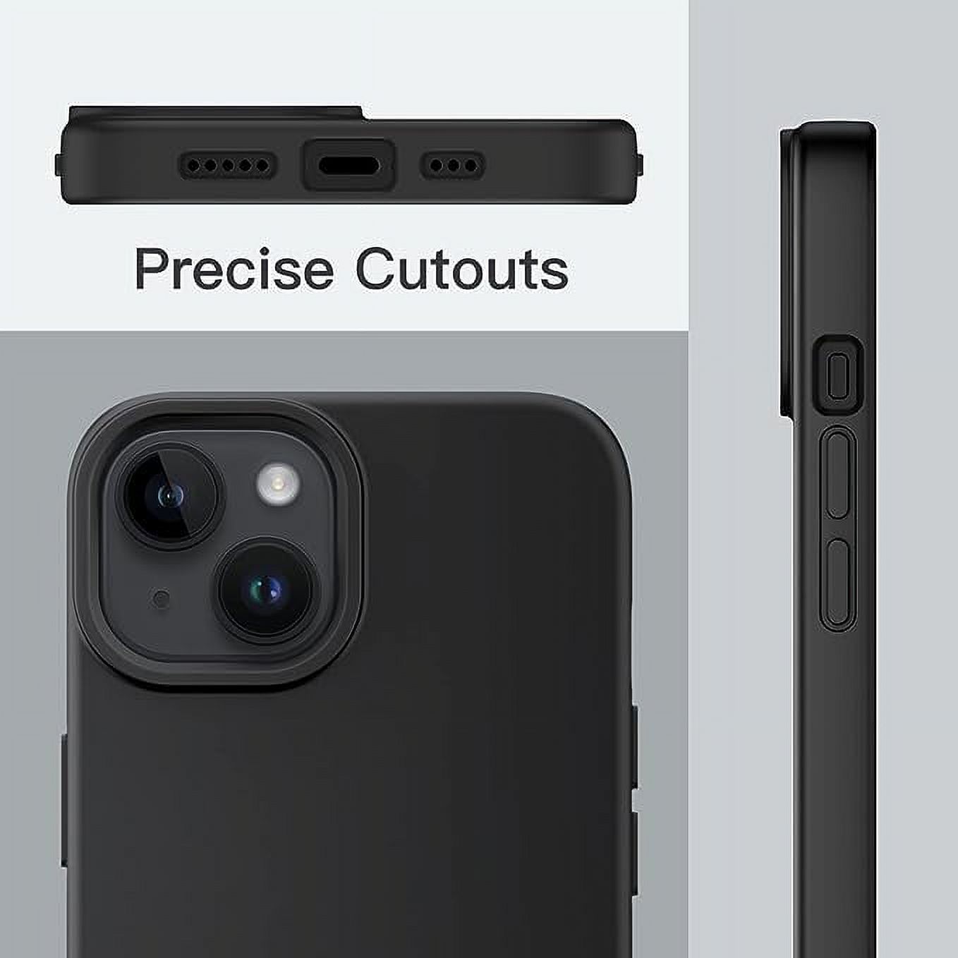 Entronix Silicone Soft Case for iPhone 15, Black photo 7