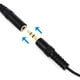 thumbnail image 2 of sweethay Auricular de tubo multiusos, práctico, con cable de PU, auricular de aire, Control remoto, accesorios para juegos, auriculares con Teléfono y Comunicación, 2 of 6