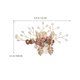thumbnail image 5 of unbranded 1Jgo Peine Lateral Decorativo Rosa Con Y Pedrería Para Novia Con Y Estilo Duradero, 5 of 6