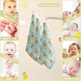 thumbnail image 2 of Coolnut Christmas Avocado Baby Muslin Washcloths Face Towel, Blue Burp Cloths Cotton Wipes 5 PCS Infant Wash Cloth for Newborn Boys Girls 12x12 inches, 2 of 6
