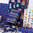 thumbnail image 3 of chalian Birthday Wrapping Paper 12 sheets Folded Happy Birthday Gift Wrapping Paper for Kids Boys Girls Men Women Baby 4 Style Colorful Birthday Greeting Gift Wrap Paper 20 X 29 Inches, 3 of 14