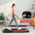 thumbnail image 2 of SuperFit Tapis Roulant Pliant 2 en 1 2,25 Hp Télécommande avec Contrôle par Application Haut-Parleur Rouge, 2 of 10