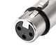 thumbnail image 4 of Adaptador XLR hembra a macho de 1/8" TRS, Conector de audio de micr?fono, enchufe de micr?fono, 4 unidades Unique Bargains micrófonos de videojuegos, 4 of 4