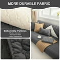 thumbnail image 4 of Eurhowing Sofa Cover for 1/2/3 Seater & L-Shape, Non-Slip Corduroy Stretch Couch Slipcover, Furniture Protector Mat Couch Cover for Kids/Pets (Dark Gray, 28''x28''), 4 of 7