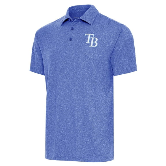 Men's Antigua  Heather Royal Tampa Bay Rays Par Polo