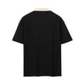 thumbnail image 4 of Fnooota Mens Polo Shirts Clearance, Collared Casual Summer Vacation Short Sleeve Shirts Black Size 3XL, 4 of 6