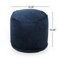 thumbnail image 3 of GDF Studio Bleckley Modern Velveteen Cylinder Pouf, Cobalt Blue, 3 of 7