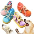 thumbnail image 7 of Pet Chew Toy for Small Large Dogs Shoes Shape Squeaky Toy Durable and Safe Dog Playing Toys Dog  Chewing Playing Supplies (Y), 7 of 7