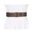 thumbnail image 4 of INSPIRE CHIC PU Leather Belts for Women Metal Pin Buckle 2 inches Wide Belt for Dress Pants Light Coffee, 4 of 4