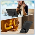 thumbnail image 4 of SUPNICE Case For Amazon Fire HD 8 tablet 2024(12th Generation), All-New Fire HD 8 Plus Tablet Case, Slim Shockproof Rugged High Impact Protective Case with Kickstand,Black and Black, 4 of 7