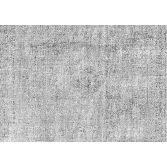 Ahgly Company Indoor Rectangle Persian Gray Traditional Area Rugs, 5' x 7'