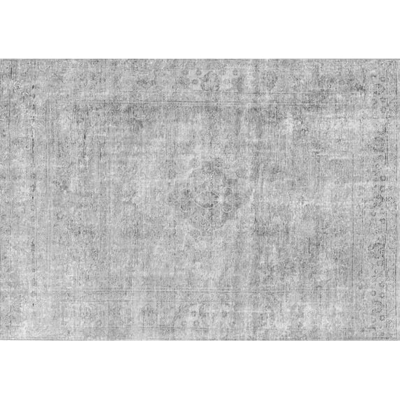 Ahgly Company Indoor Rectangle Persian Gray Traditional Area Rugs, 8' x 12'