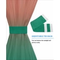 thumbnail image 4 of Red Green Ombre Blackout Curtains, French Door Curtains for Door Window, Modern Art Gradient Orange Privacy Drapery for Patio/Sidelight Doors, 1 Panel with Tieback, 54 x 72 Inches, 4 of 6