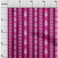 thumbnail image 1 of oneOone Cotton Flex Fabric Stripe Ikat Print Fabric BTY 40 Inch Wide, 1 of 4