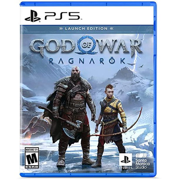 2022 Sony PlayStation_PS5 Gaming Console (Disc Version) with God of  War(GOW) Ragnarök Bundle with Ptech controller plate